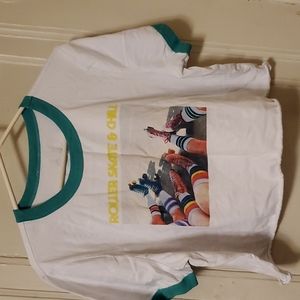 Forever 21 plus crop moxi skate top